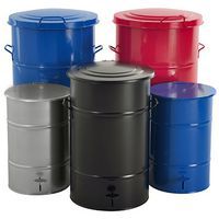 Avfallsbehållare med lock, 30-160 liter