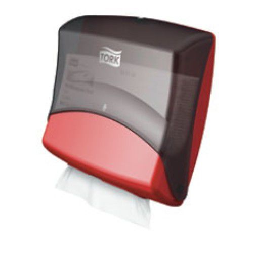 Handduksdispenser Tork W4 Perform. top-pak Röd/svart Handduksdispenser Tork W4 Perform. top-pak Röd/svart