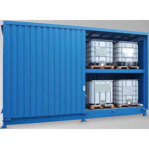 Isolerad miljöcontainer wsc-t-e.1-54/ktc, skjutdörrar