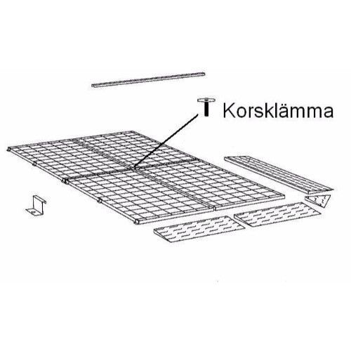 Korsklämma kk78, för arbetsgolv Korsklämma kk78, för arbetsgolv