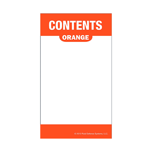 Självhäftande etikett, orange Självhäftande etikett, orange