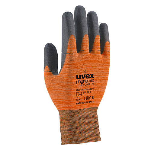 PU-belagd nylonhandske uvex phynomic x-foam HV PU-belagd nylonhandske uvex phynomic x-foam HV