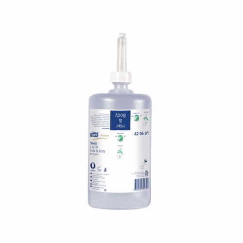 Tork Prem. S1 Flytande 1L, Hair & Body, 420601 Tork Prem. S1 Flytande 1L, Hair & Body, 420601
