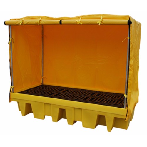 Miljöpall IBC dubbel, PE galler, inkl regn/vindskydd Miljöpall IBC dubbel, PE galler, inkl regn/vindskydd