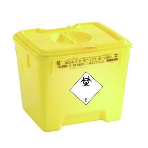 Riskavfallsbehållare, 30L, lock i lock Riskavfallsbehållare, 30L, lock i lock
